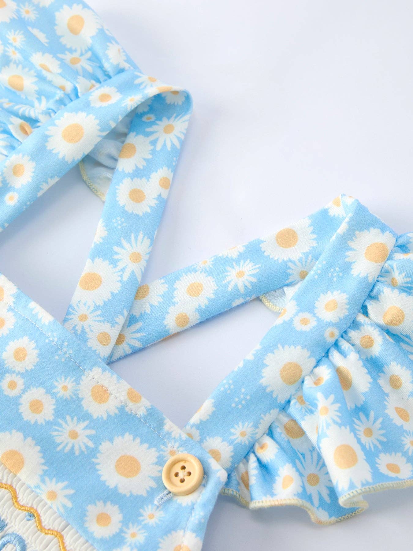 MAMA'S BESTIE Daisy Smocked Ruffle Dress