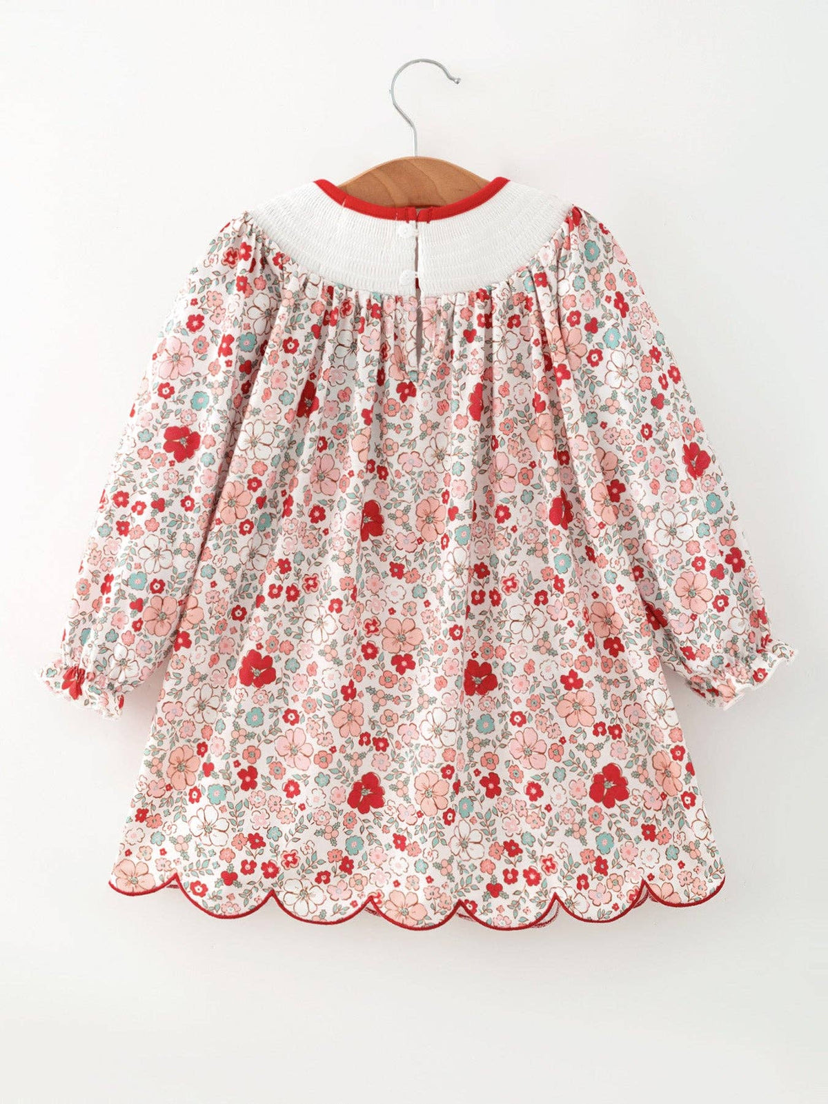 Christmas Red Floral Candy Cane Dress
