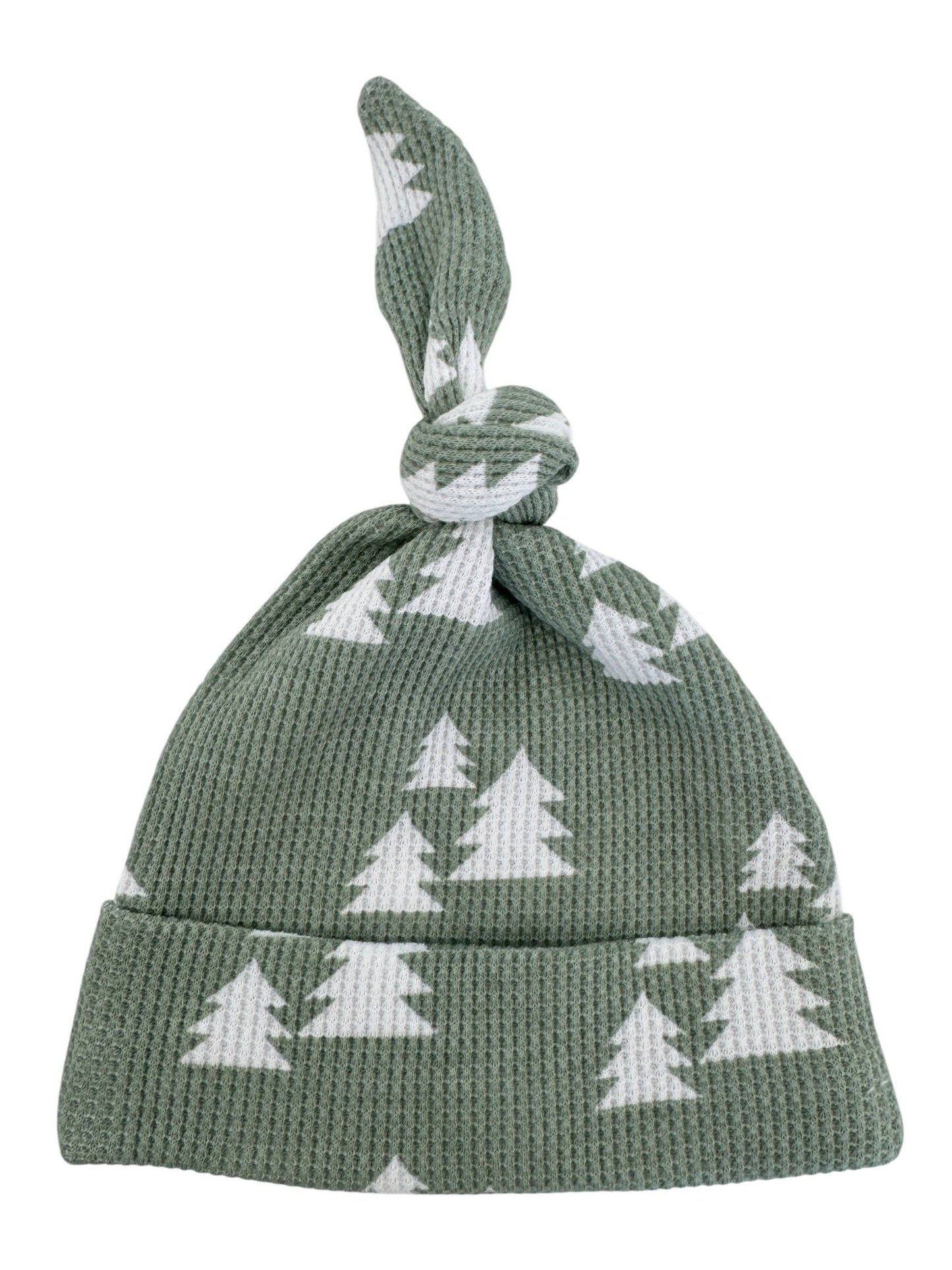 Alpine Trees Waffle Knot Beanie,
