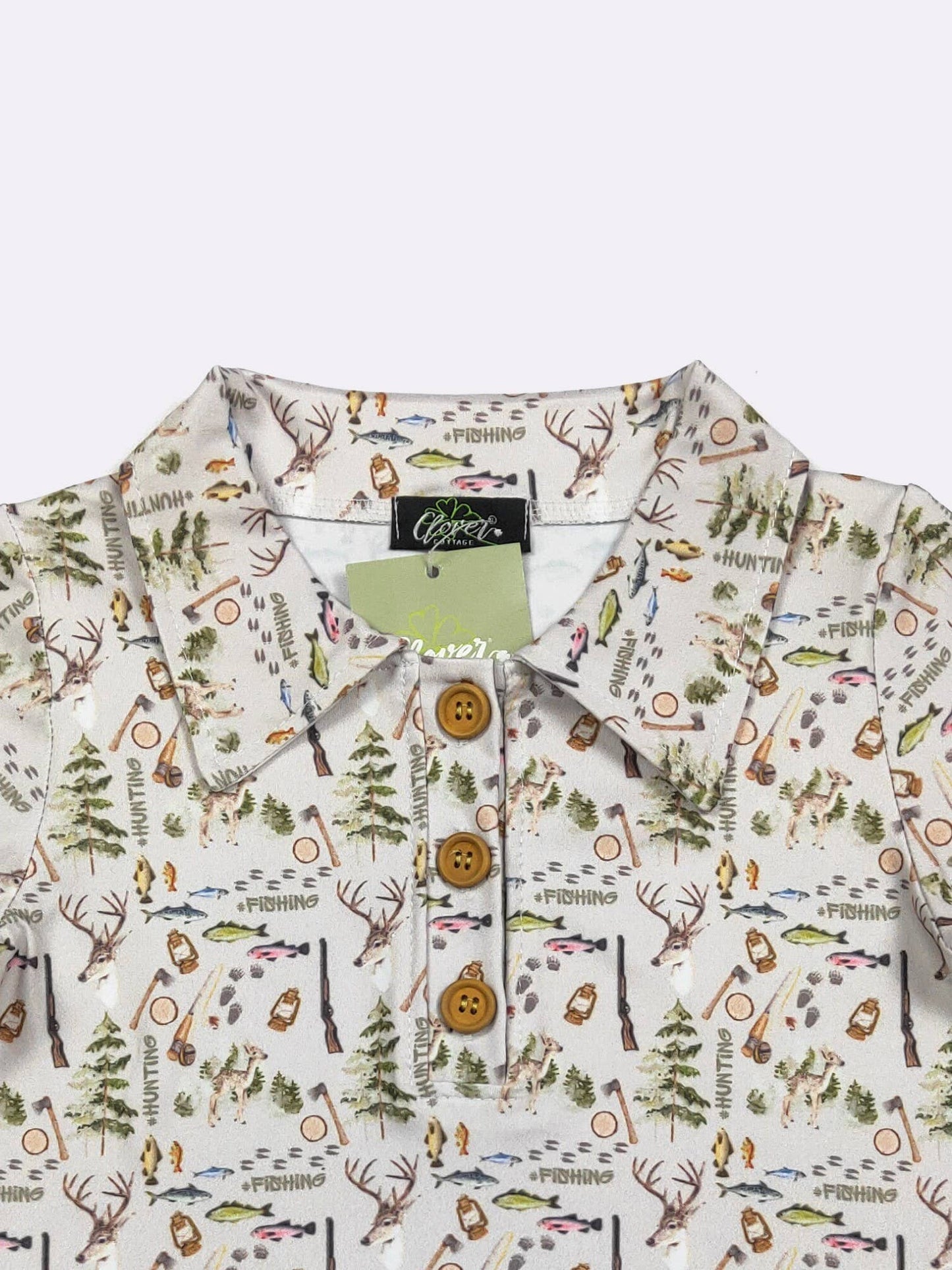 Hunting & Fishing Boy Collar Shirt