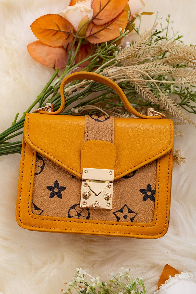 Mustard/Khaki inspired mini purse.