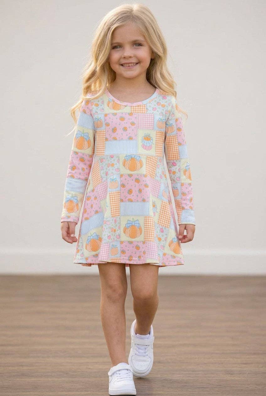 Patchwork  printed Active wear dress with undershorts.