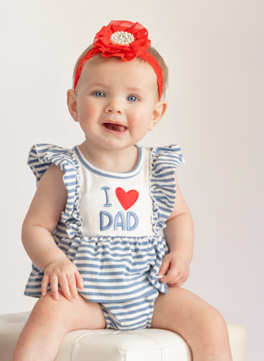 I Love DAD Bubble Romper