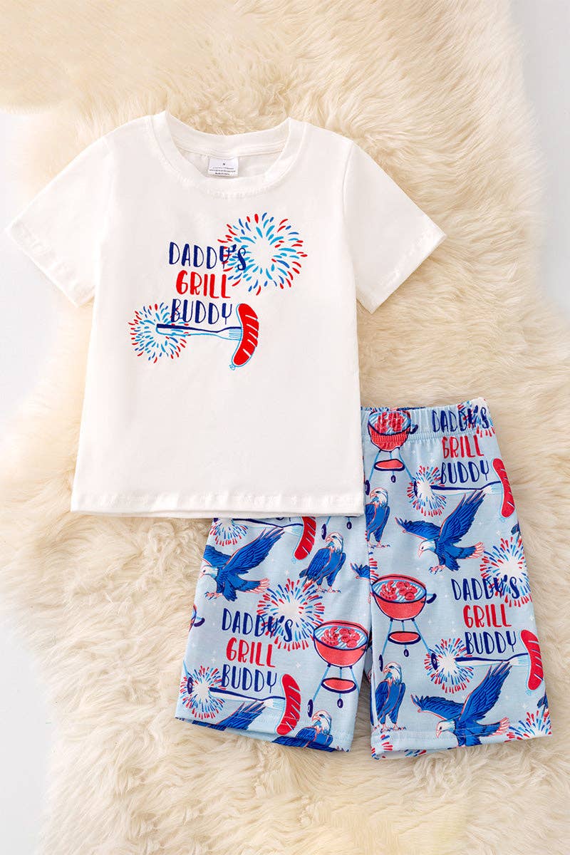 "Daddy's Grill Buddy" T-shirt & shorts.