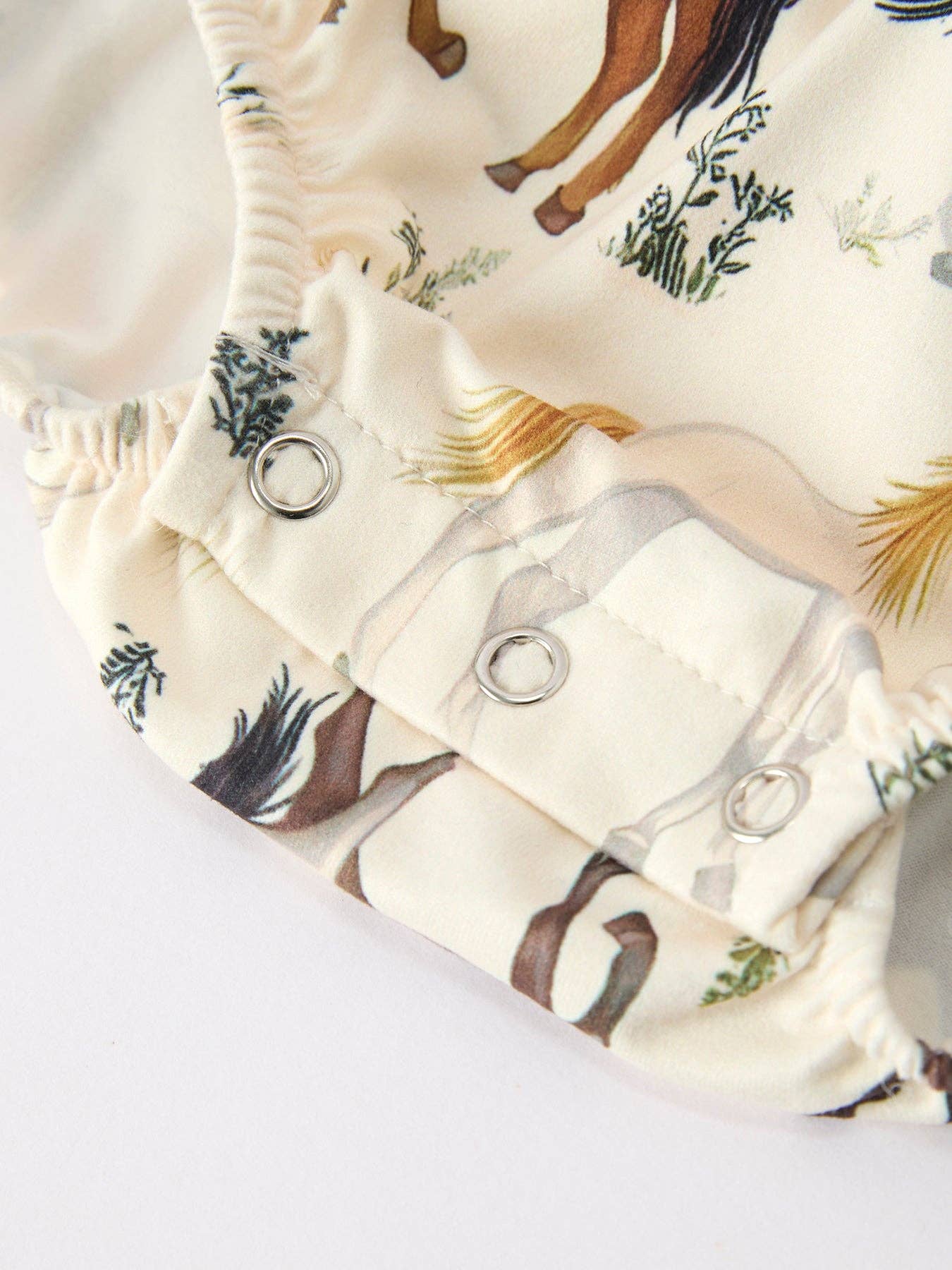 Western Horse Romper w/ Bow
