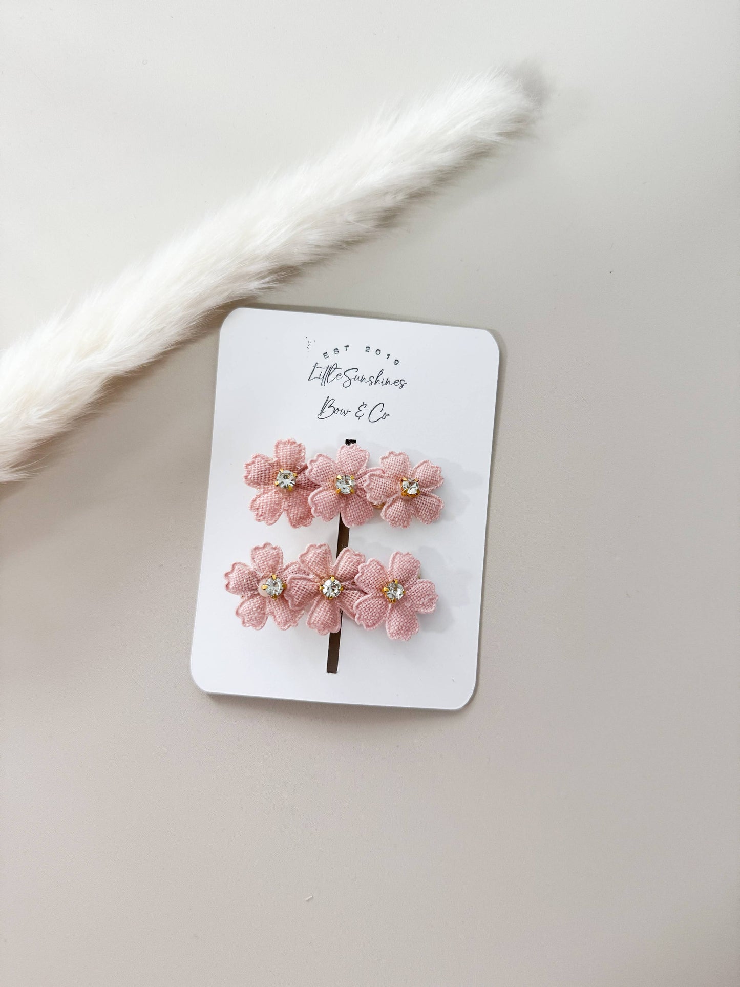 Flower Hair Clips- Set of 2