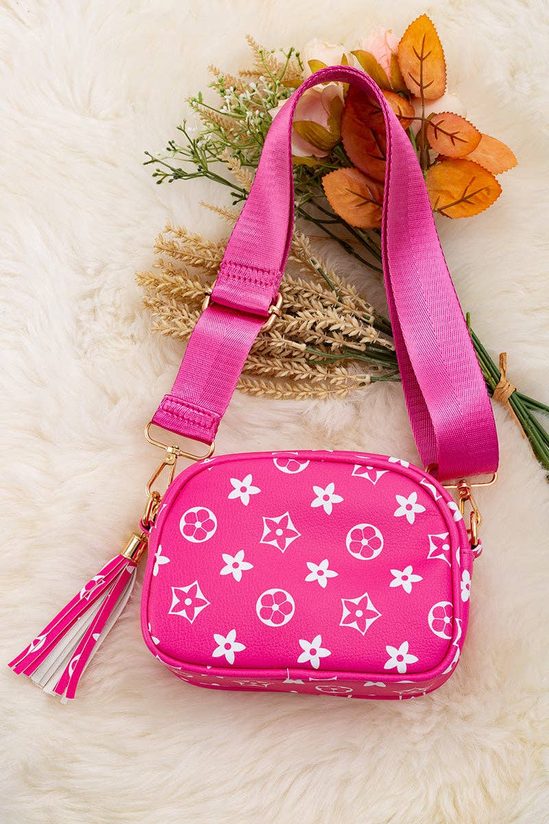 Fuchsia star mini purse