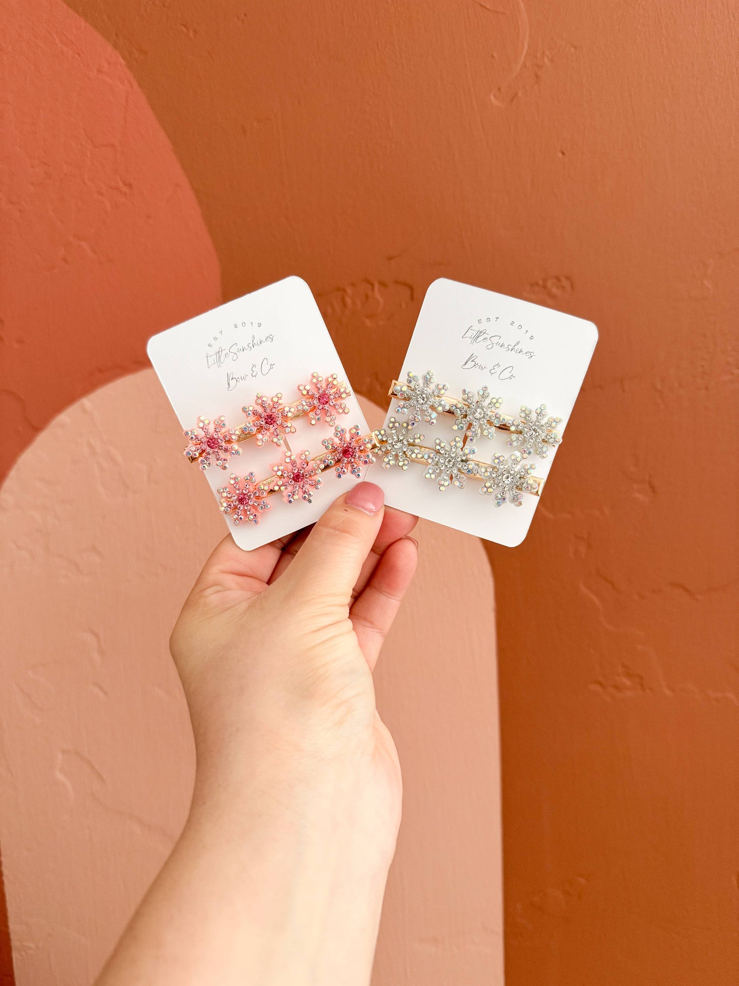 Snowflake Christmas Hair Clips