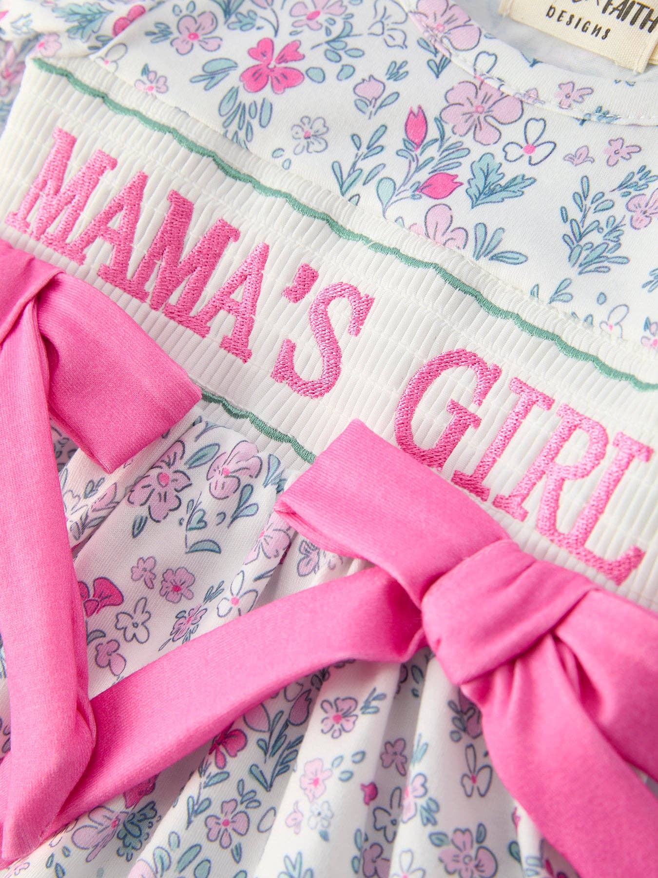 MAMA'S GIRL Smocked Bloomer Set