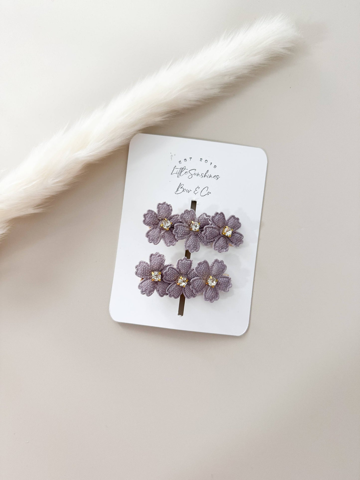 Flower Hair Clips- Set of 2