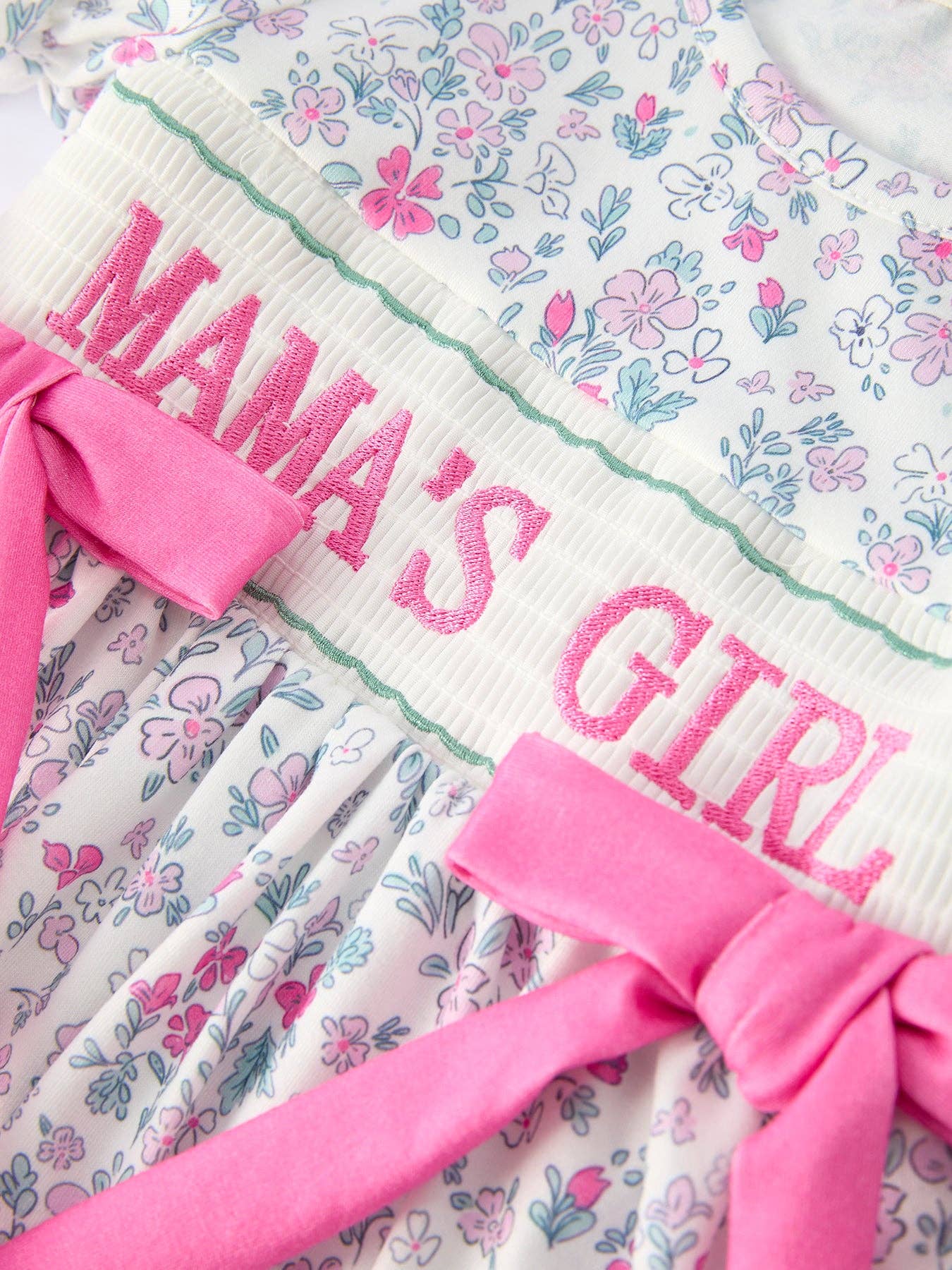 “MAMA'S GIRL” Smocked Dress