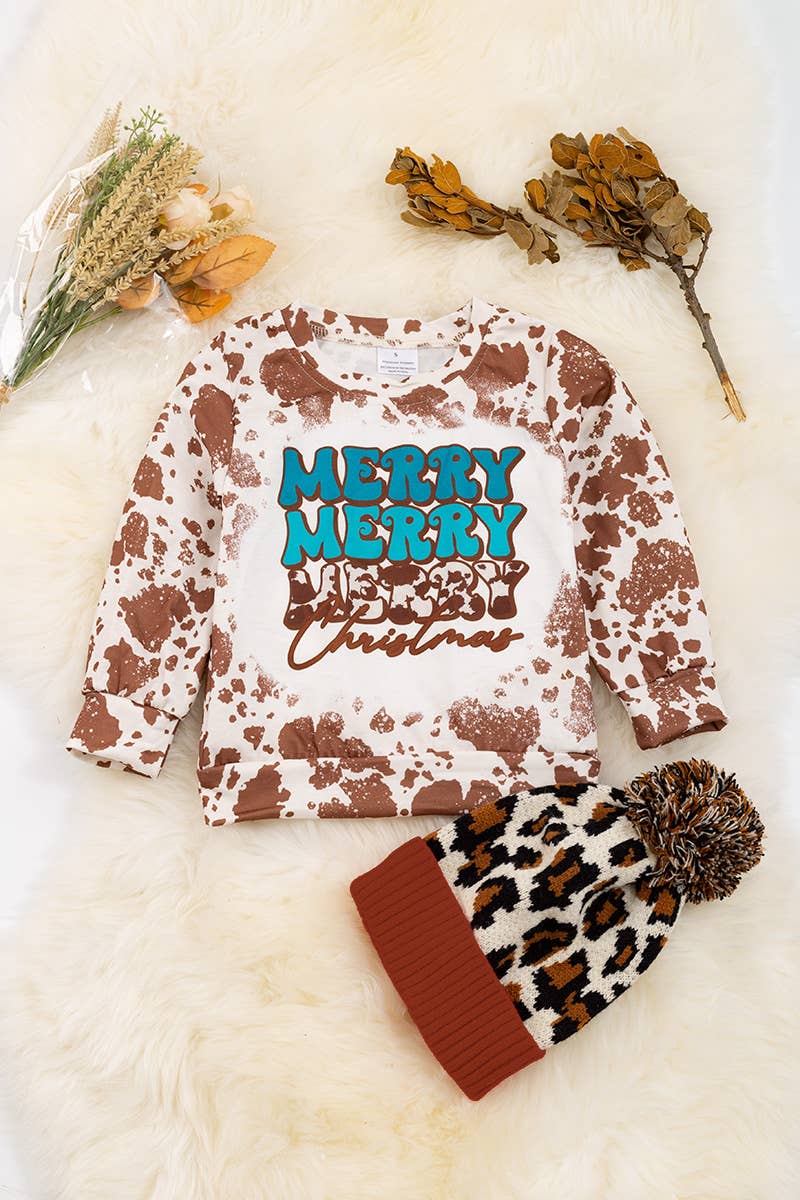 Merry Christmas Cow Sweatshirt