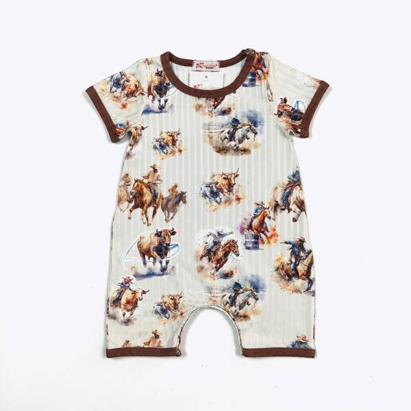 Barrel Racing Boy Romper