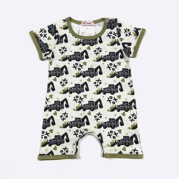 Dig Mommy Boy Romper: 12/18mo