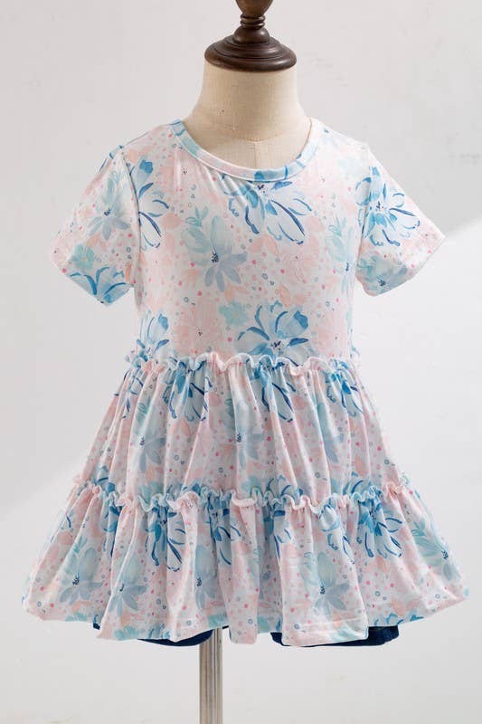 Blush Blue Blossoms Girls Set