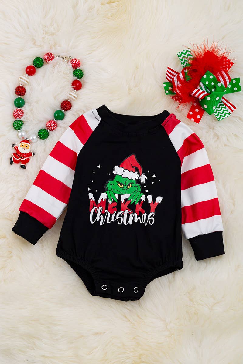 Black Grinch Romper