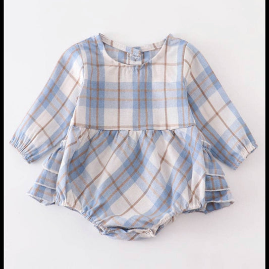 Blue Plaid Bubble