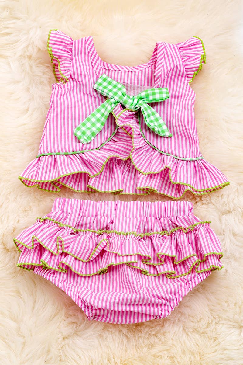 WATERMELON APPLIQUE BABY SET. OFG25144023 SOL: 0-3M