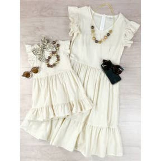 Mommy & Me Dress Ivory - Girls