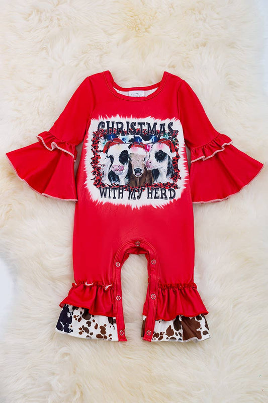 Christmas Herd Romper