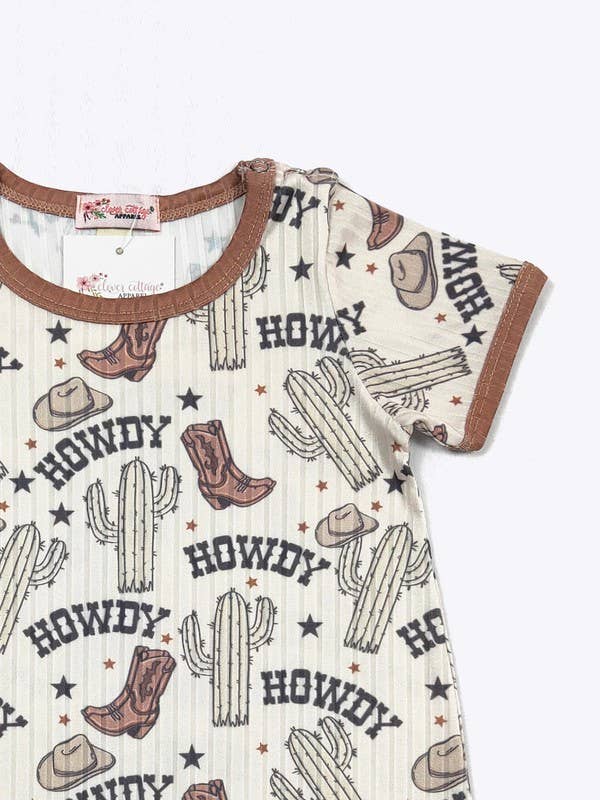 Howdy Boy Romper: 12/18mo