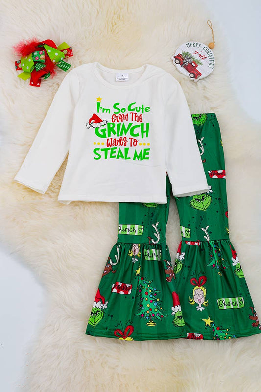 I'M SO CUTE EVEN THE GRINCH.. " 2PC SET.   OFG90113008-WENDY