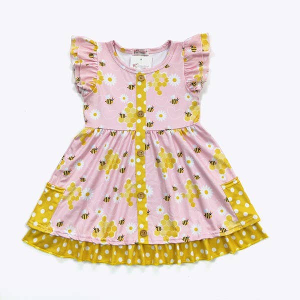 Honeycomb Girls Dress