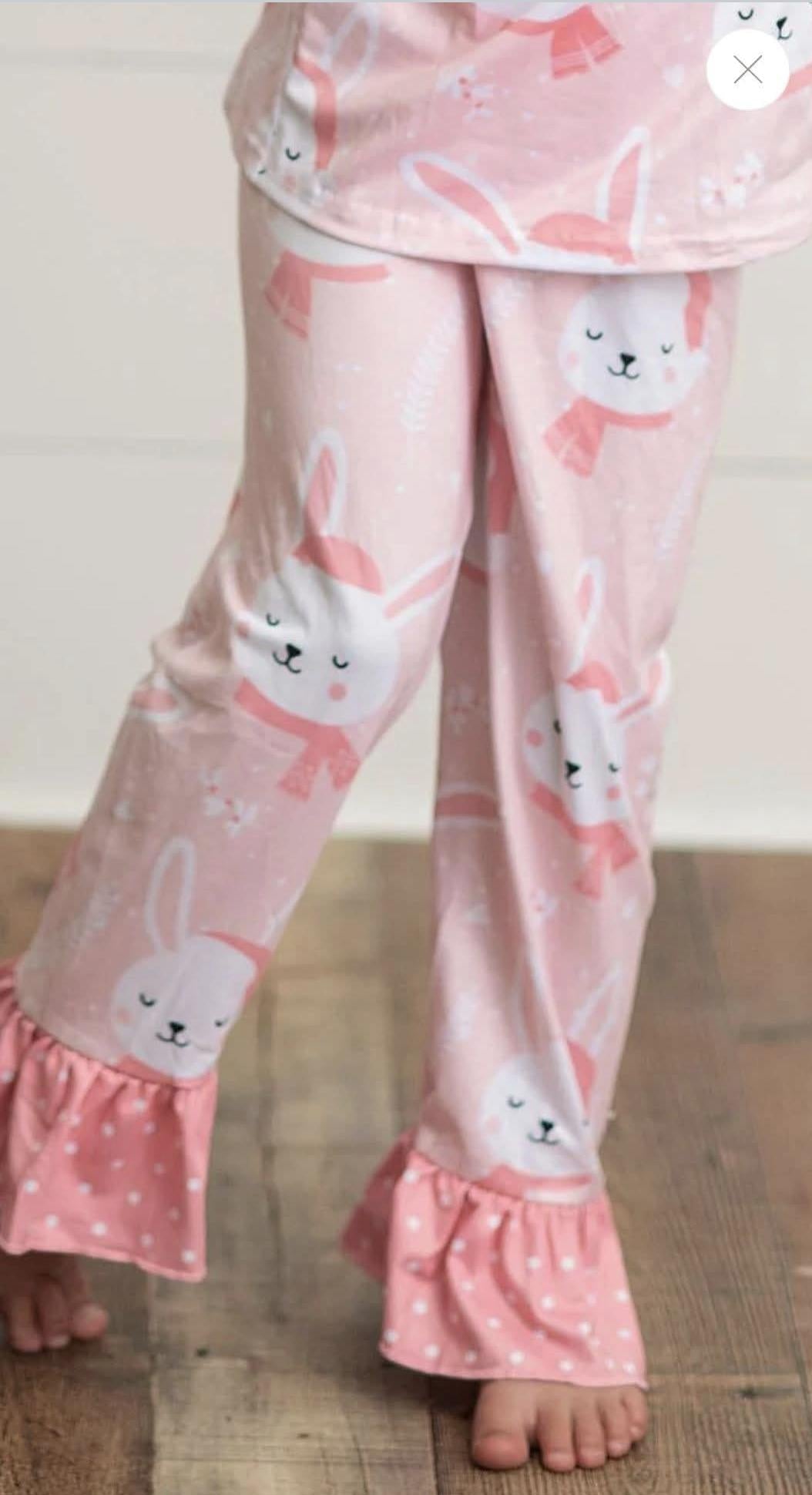 Girls Bunny Lounge Pajamas